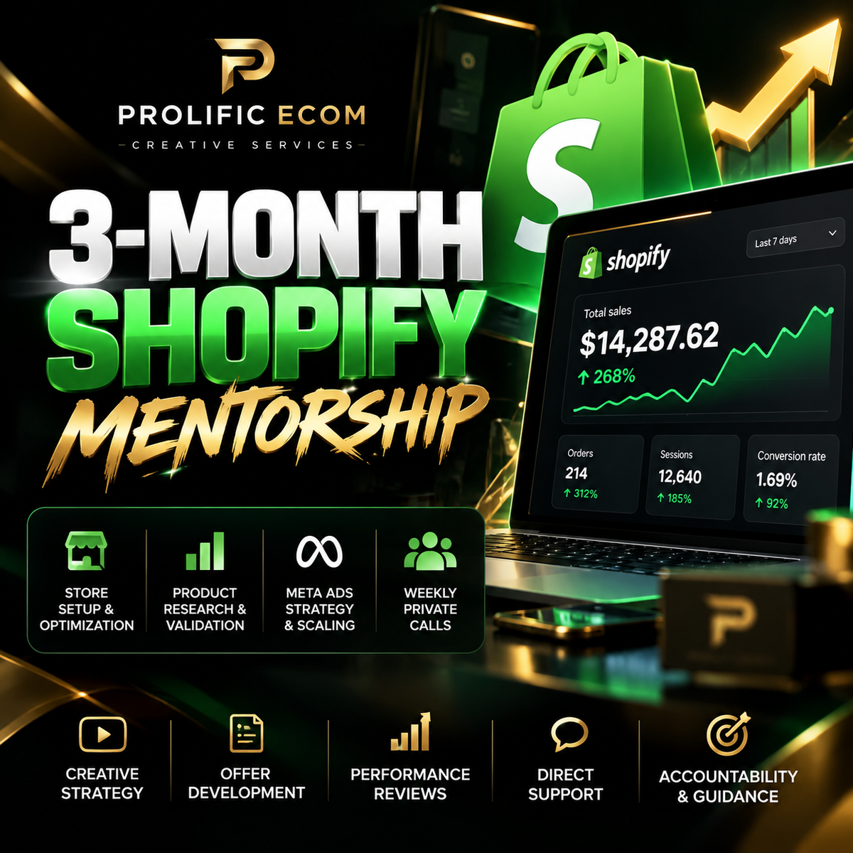 3-Month Private Shopify Mentorship Program